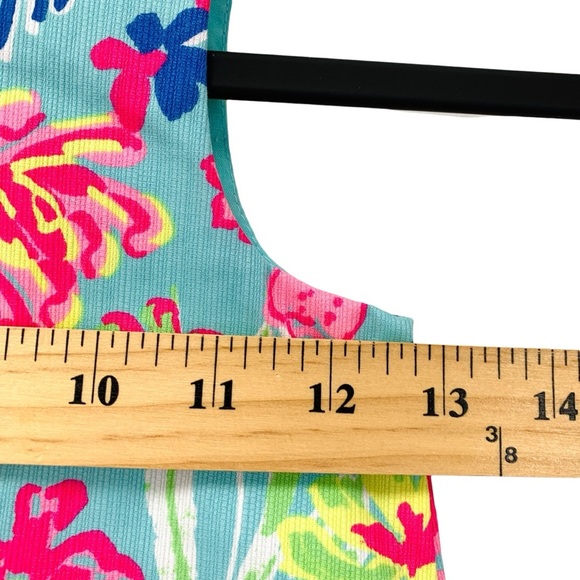 Tommy Bahama Dress Girls 5 Blue Pink Floral Sleeveless Tropical Vacation - Picture 2 of 9